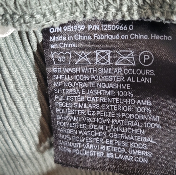 H&M Mama Wide Leg Maternity Pants Sage Green Size Small - Picture 4 of 5